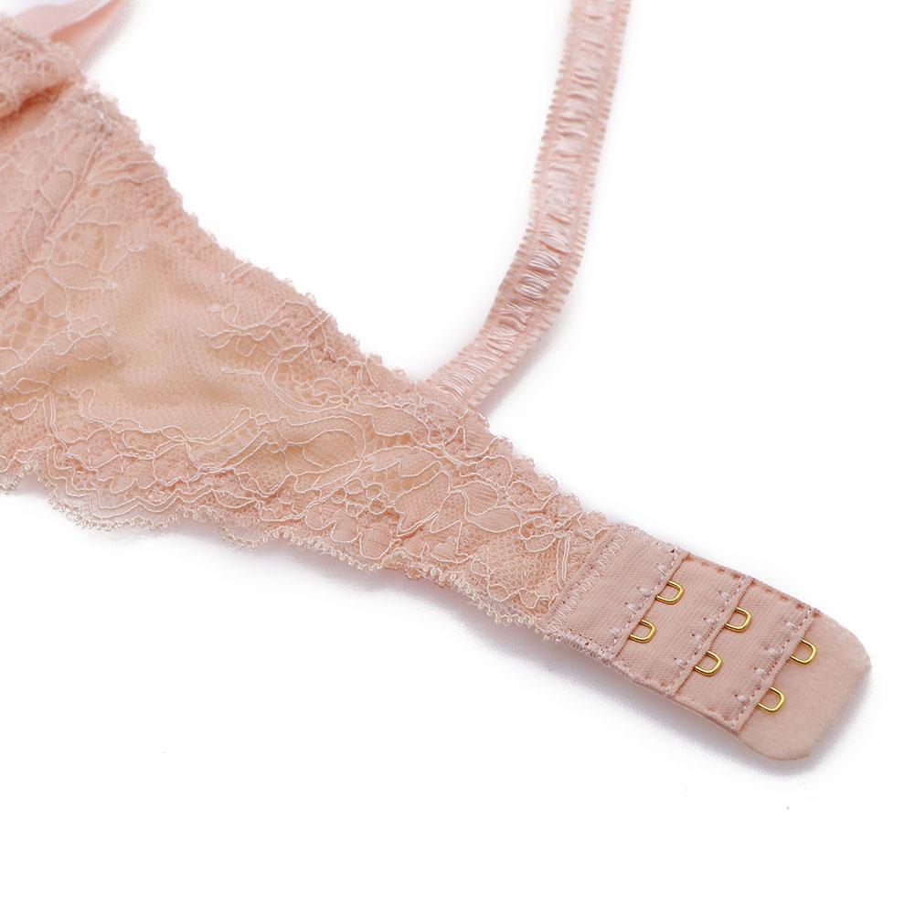 Sexy Lace 4-piece Lingerie Set - Women's Bra, Panties, Garter, Stockings