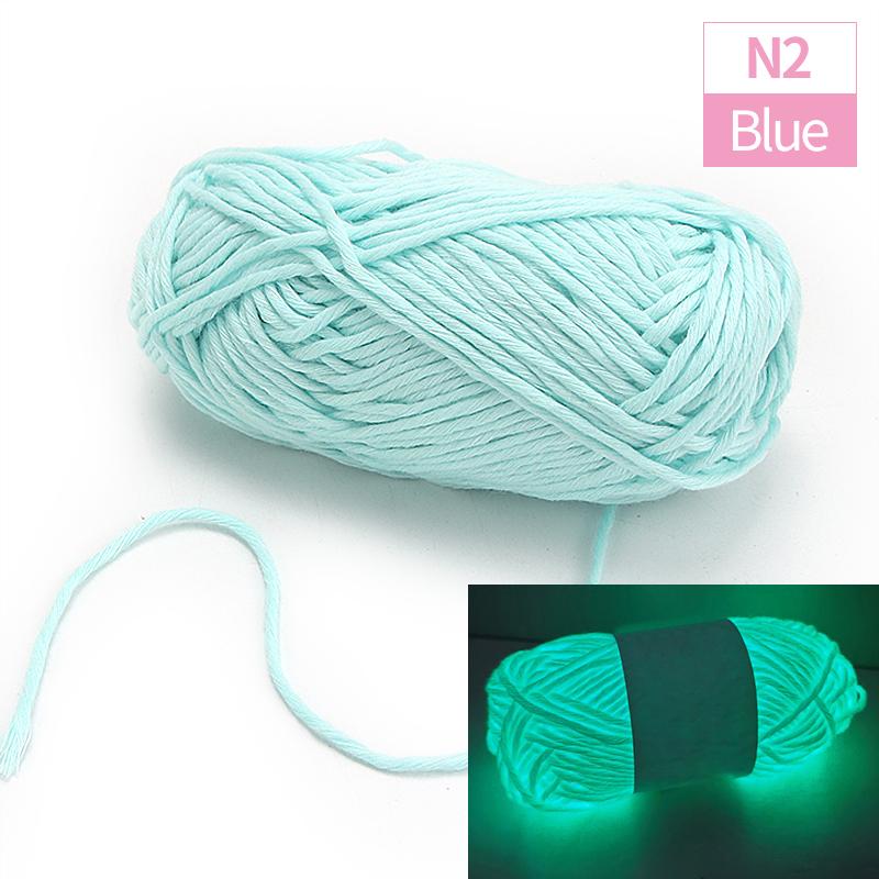 1pc Creative Functional Yarn Glow In The Dark Yarn, Polyester Luminous Chunky Weaving Yarn, DIY Handcraft Knitting Crochet Yarn