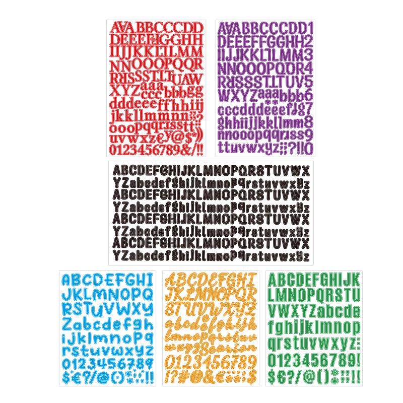 Colorful DIY Letter & Number Stickers for Water Bottles, Journals, and Creative Gifts