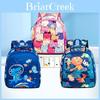 Dinosaur Kids School Backpack With Breathable Nylon For Preschool And Elementary Students