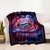 Bayern Munich Galaxy Artwork Customize Your Name Blanket Multi-purpose Personalized Blanket Comfortable for Bedding Living Room Bed Office Chair