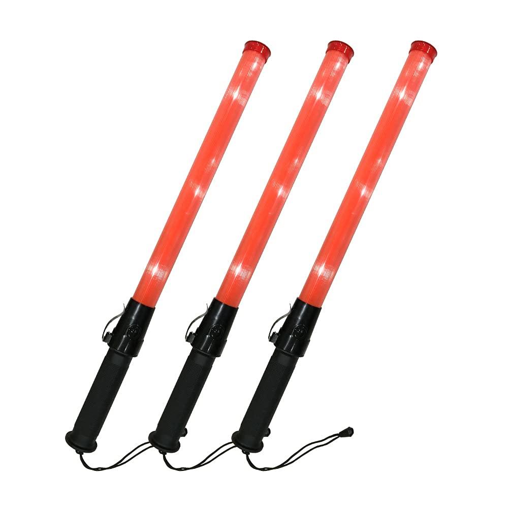 Anzumi Shoji LED Exit Set of Slim Long 35mm for Emergency Traffic Nighttime Construction Lights, 54cm, 3, Type, Diameter, Lighting, Security, Control,