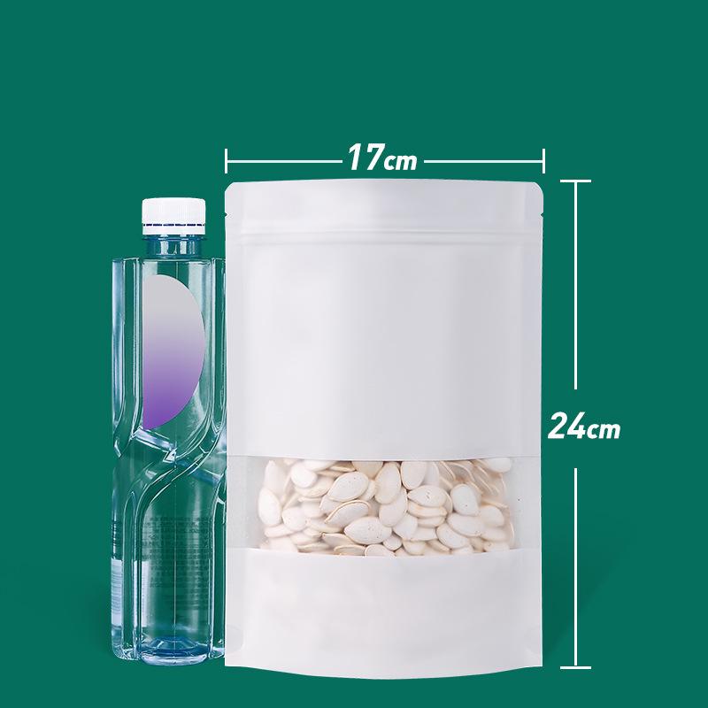 Self-Standing Kraft Ziplock Bag for Tea and Nuts Packaging