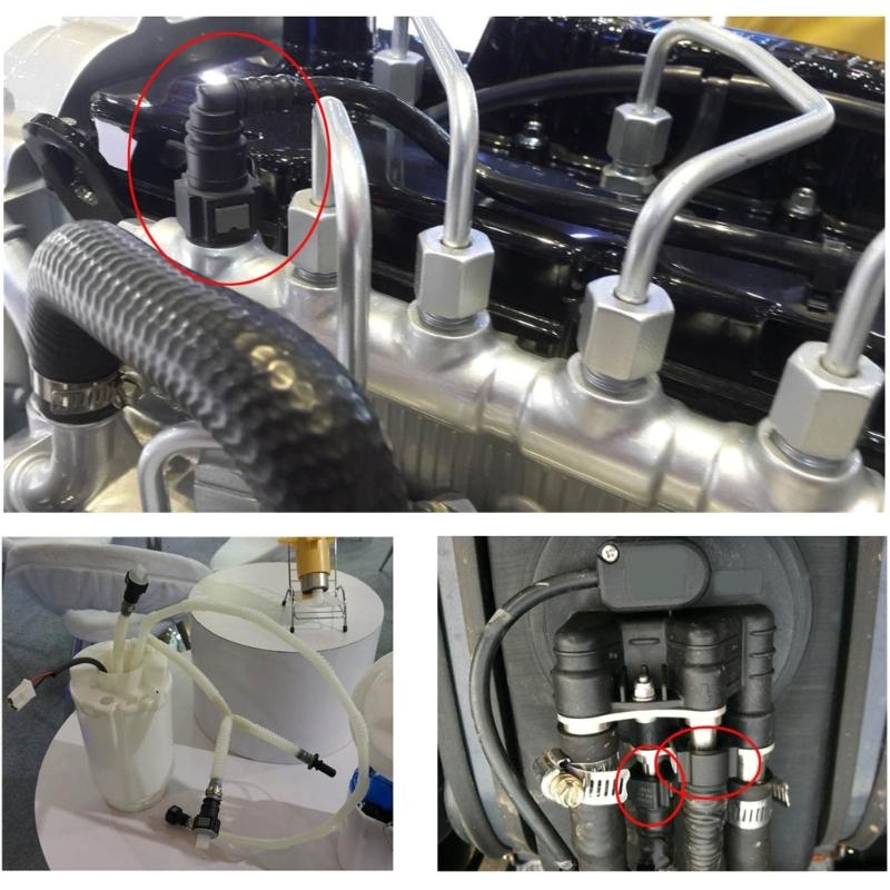 Quick Release Fuel Line Connector Automotive ID6 7.89 Coupling For Gas Fluid Transfer Systems