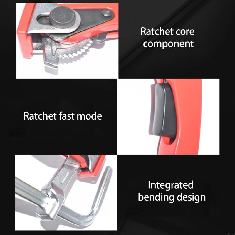 High Strength F Clamp For Woodworking With 160mm Jaw Opening And 80mm Throat Depth High Carbon Steel For Safe Holding