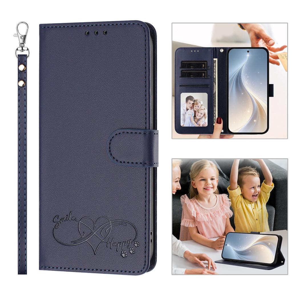 Applicable INFINIX HOT 70 4G Leather Case Happy Embossed GT 50 PRO 5G Flip Card Wallet