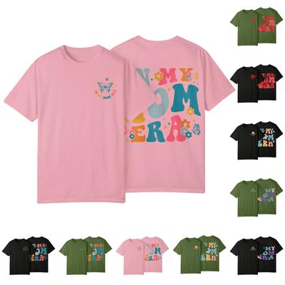 Unisexové ležérní módní tričko s potiskem, kulatým výstřihem a volným střihem