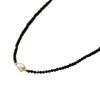 Tourmaline Pearl Collar Chain - Simple and Retro Necklace for Women, Light Luxury, Niche Bead Necklace Accessory