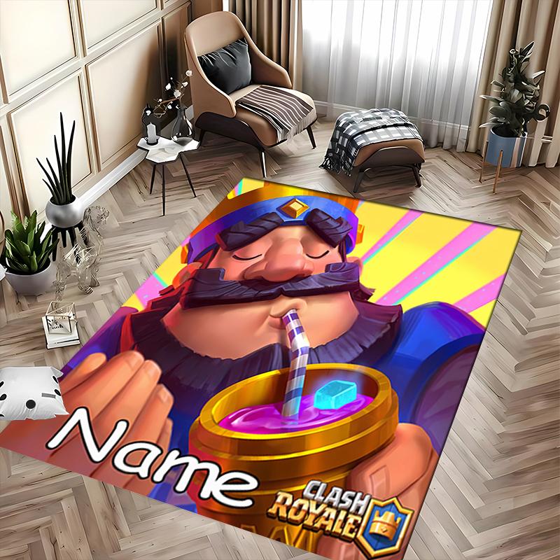 Custom Personalization Clash Royale Area Rug - Perfect For Kitchen, Bathroom,Laundry Room Decor Large Size Available,Gift All Seasons