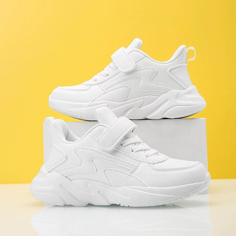 Boys Shoes 2025 Spring and Autumn New Middle and Large Children's Boys Net Shoes Little White Shoes Student Breathable Mesh Sneakers