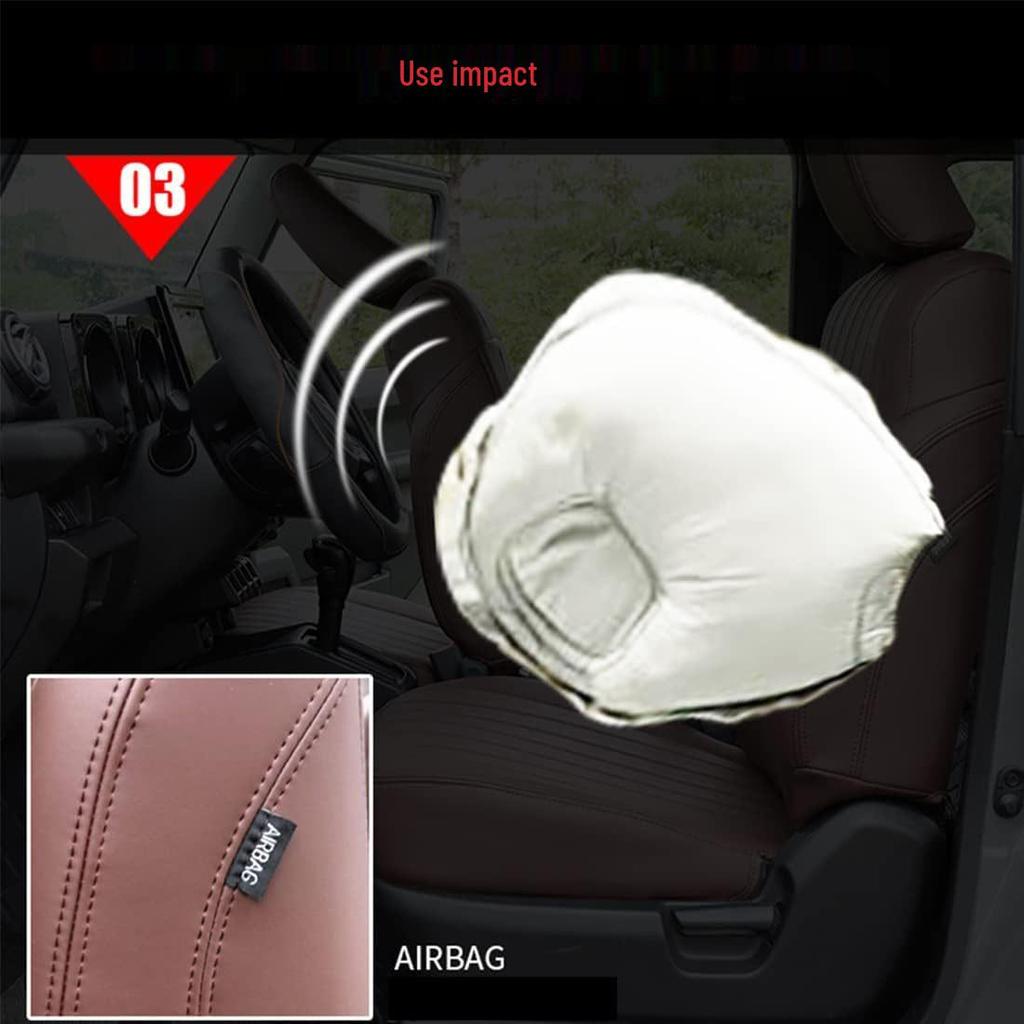 3-Door Jimny 2018+ JB64 JB74 Leather Premium Full Surround Seat Covers