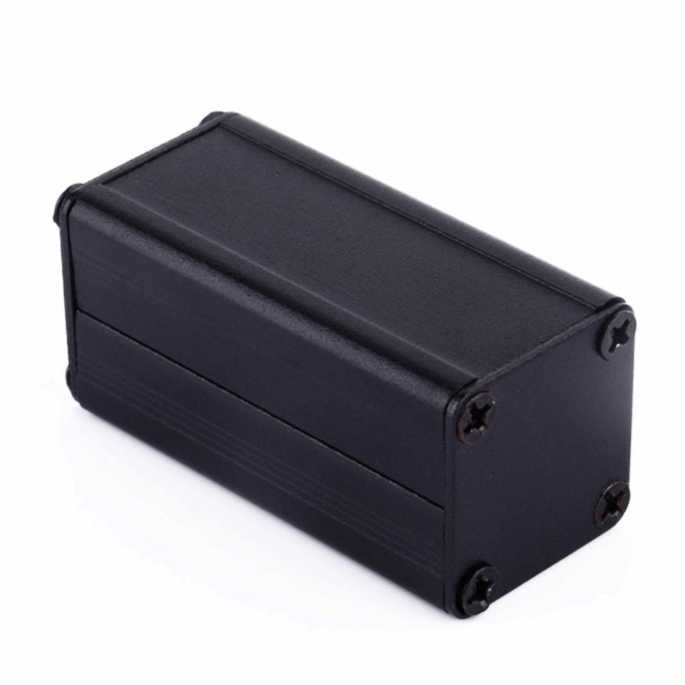 1.97x0.98x0.98in Extruded Aluminum Case Aluminum Black Electronic Cooling Case 50x25x25mm Cooling Design