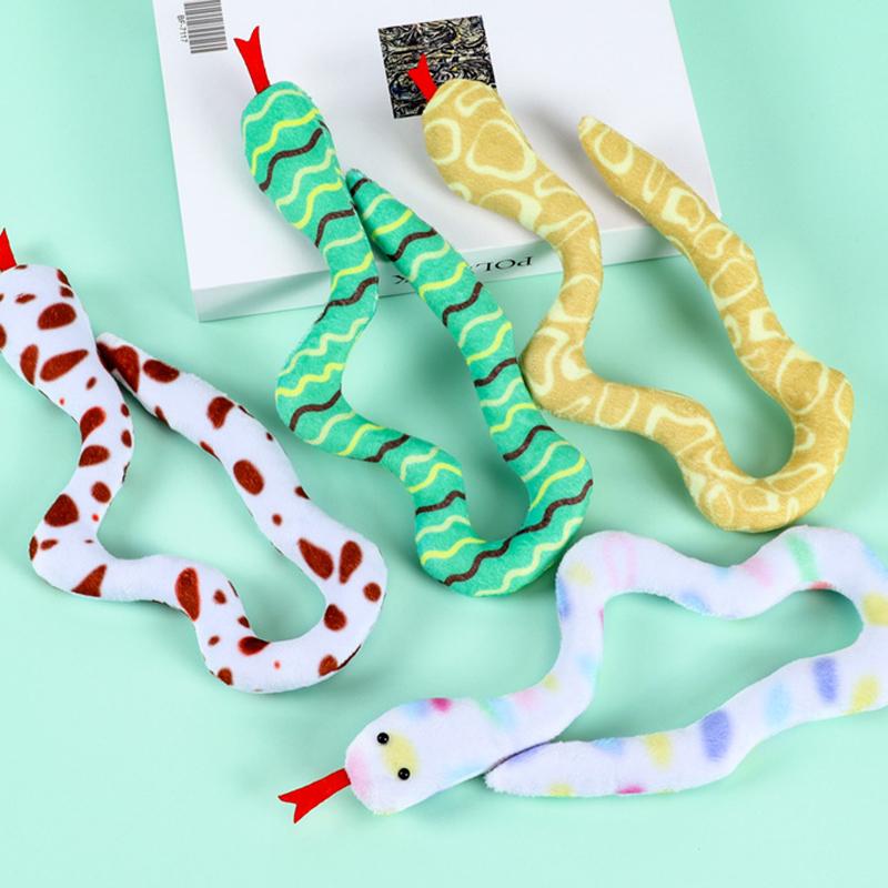Cat Catnip Toy Interactive Toy Plush Cat Gluttonous Snake Bite-Resistant Molar Interactive Toy Gift For Cat Pet Accessories