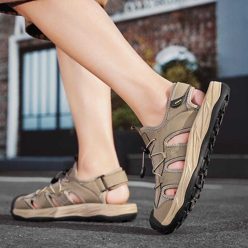 Fashion Men's Breathable Shoes Fashion Men's Casual Sandals Outdoor Non Slip Beach Sandals Men Walking Shoes All-match Luxury Sandals