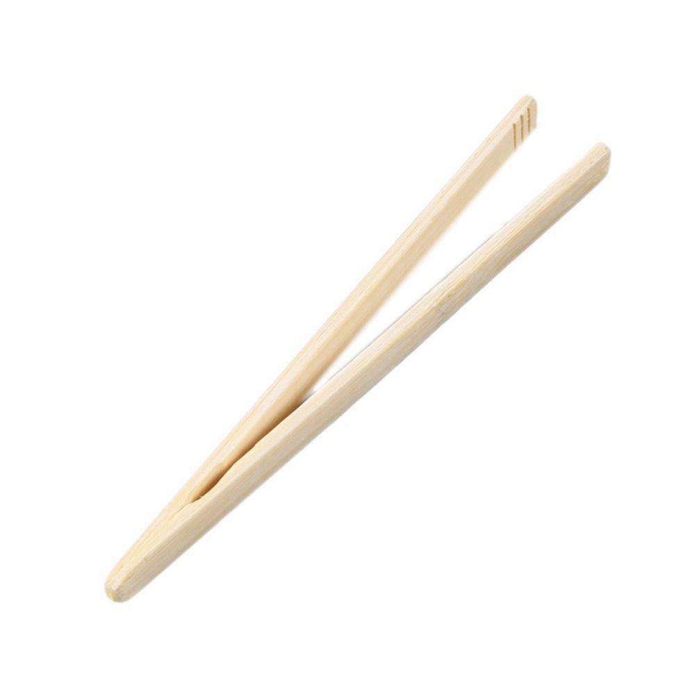 1PC Wood for Fruit Cake Candy Non-slip Reusable Bamboo Food Clip Bread Tongs Tea Clip Salad Tongs