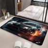 Large Size Retro Sports Car Floor Mats Graphic Printed  Doormats for Bathroom Kitchen Entrance Carpet Home Decoration Drain Pad