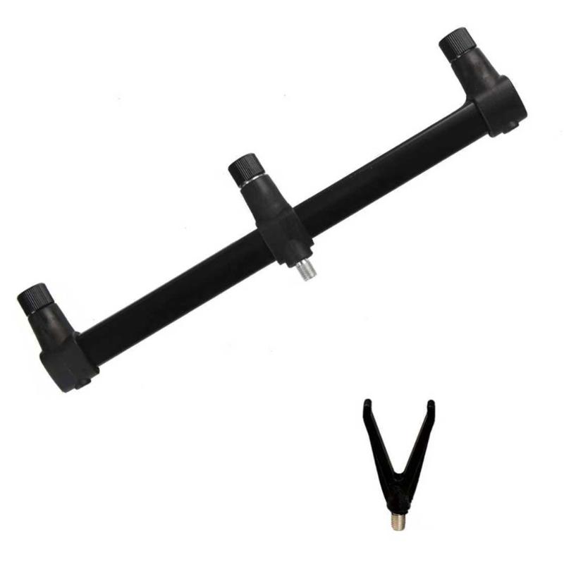 Double Rotating Fishing Rod Holder Adjustable Angles Aluminum Portable For Outdoor Angling