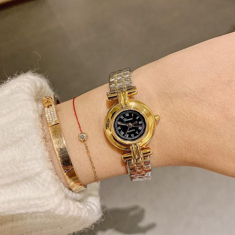 Retro Roman Scale Temperament Women'S Simple Women'S Light Luxury Waterproof Steel Belt Quartz Women'S Watch
