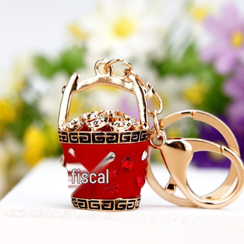 Exquisite Rhinestone Bear Keychain Pendant for Women - Cute Gift for Bag Accessory