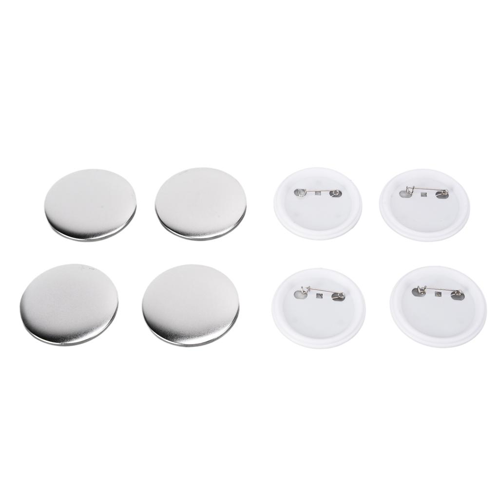 100Pcs Badge Back Cover Tinplate Plastic Base Avoid Rust Firm DIY Badge Tool for Christmas Birthday Gifts58mm 100pcs