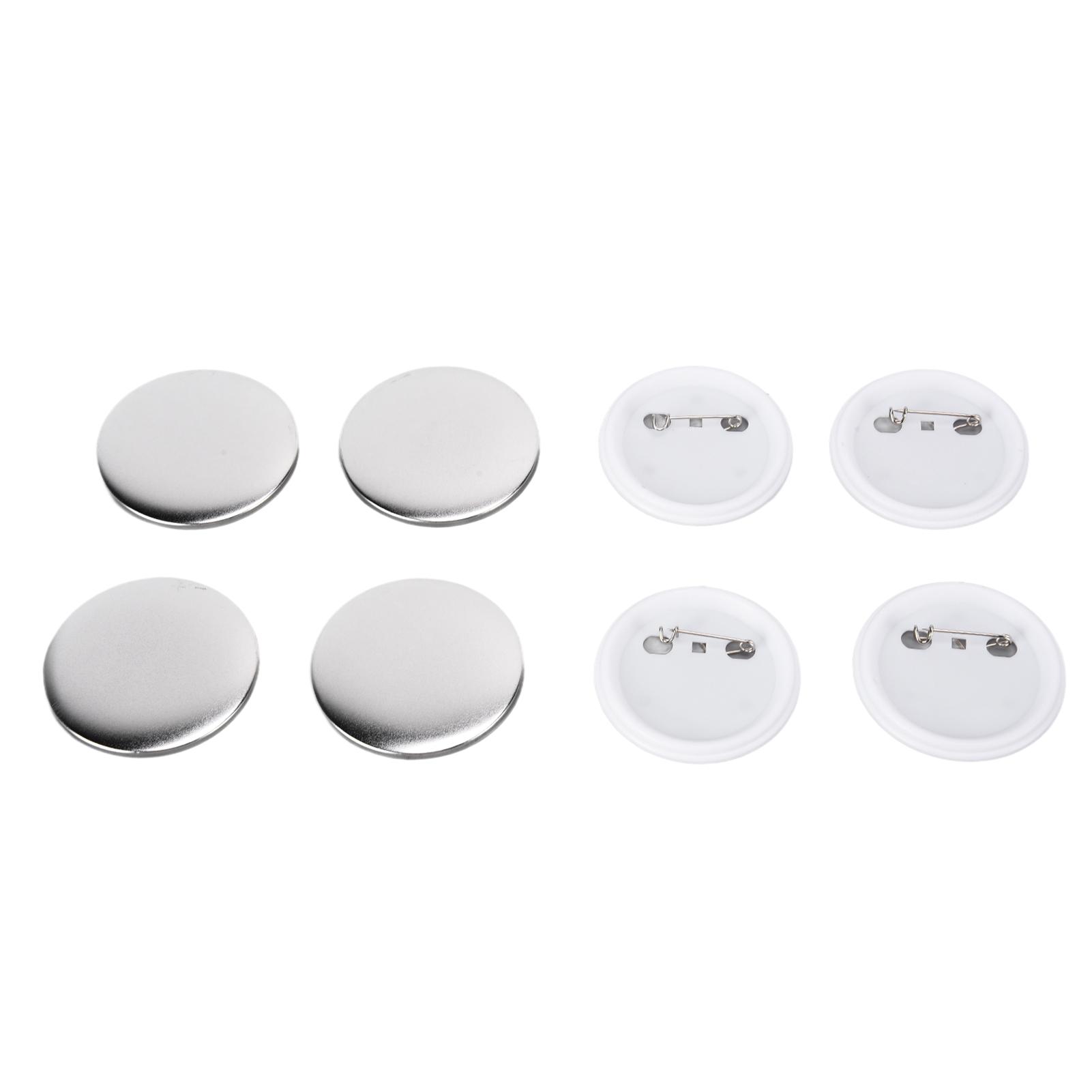 

100 шт. Задняя крышка для значка Жесть Пластиковая основа Предотвращает ржавчину Прочный Инструмент для DIY значков для Рождественских подарков на День рождения 58 мм 100 шт