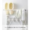 Yamazaki Magnetic Laundry Hanger Storage Rack, White, Approx. W6 x D8.5 x H46cm, Plate, Hanger Storage, Next to Washing Machine, Easy Installation, Ho