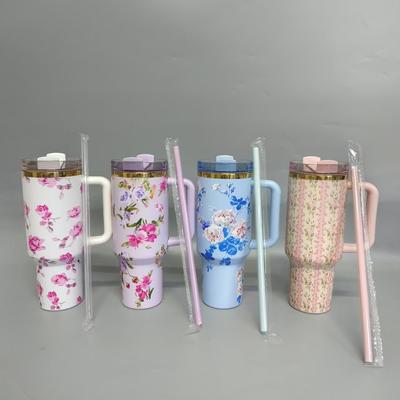 2025 Ice King Cup 40oz 5d Farbe Isolierbecher Kaffeetasse Mit Kälteisolierung 304 Edelstahl Strohhalm Für Automobile Geschenk