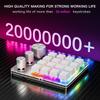 16 Keys 3 Knobs Programmable Macro Keyboard Type-C Wired/Bluetooth-Compatible Macro Pad LED Backlight Macro Keyboard for Gaming