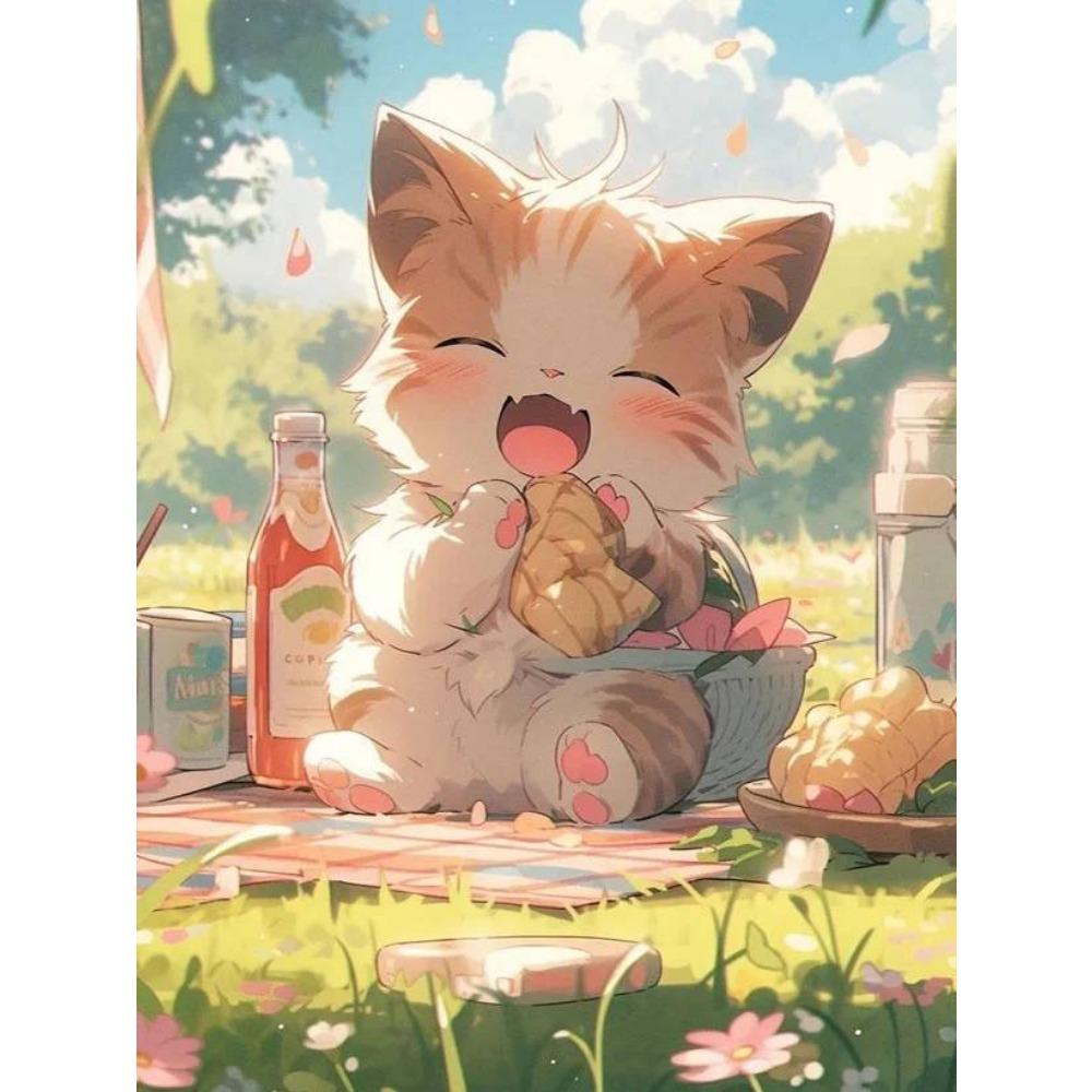 DIY Full Round Diamond Painting Cross Stitch 3D Cute Animal Flower Home Scene Decorative Art Diamond Painting 5d Diamond Art Painting