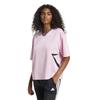 adidas Womens/Ladies Tiro 3 Stripes Boyfriend T-Shirt