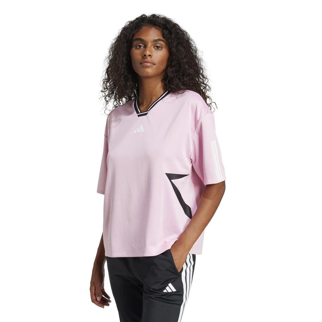 adidas Womens/Ladies Tiro 3 Stripes Boyfriend T-Shirt