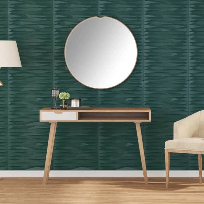 VidaXL Wall Panels 24 Pcs Green 50x50 Cm XPS 6 M² Stone, Wainscoting, Wall Decoration, Wall Covering, Wall Tiles, 4100084