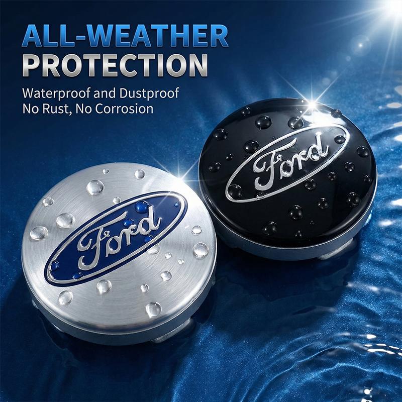 4Pcs 54MM Car Emblem Badge Wheel Center Hub Cap Covers Auto Rim Cover For Ford Focus Mk2 Mk3 Fiesta Ranger Mondeo S-MAX Kuga Mustang Auto Goods