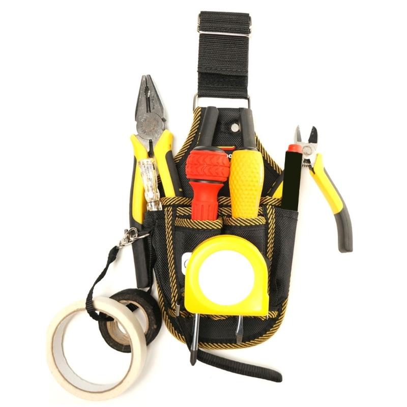 Tool Pouch Holders for Electrician Carpenter Organizer Pocket Attachment Small Tool Bag Utility Bag with Multiple Pocket