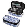 Pen Case Roomy Interior Zipper Closure Durable 300D Polyester with Main Pocket Mesh Layer and Removable Pen Divider for Boys Girls