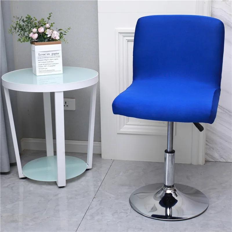 Flower Bar Stool Chair Cover Low Back Chair Slipcovers Spandex Seat Case Elastic Office Chair Cover Dining Seat Protector