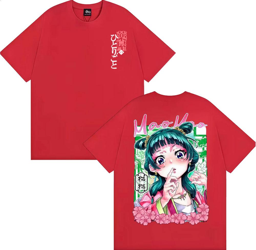 

New Anime The Apothecary Diaries Printed Tshirt Unisex Womens Fashion Kawaii Cute Cartoon Cotton Short Sleeve T Shirts Streetwear S