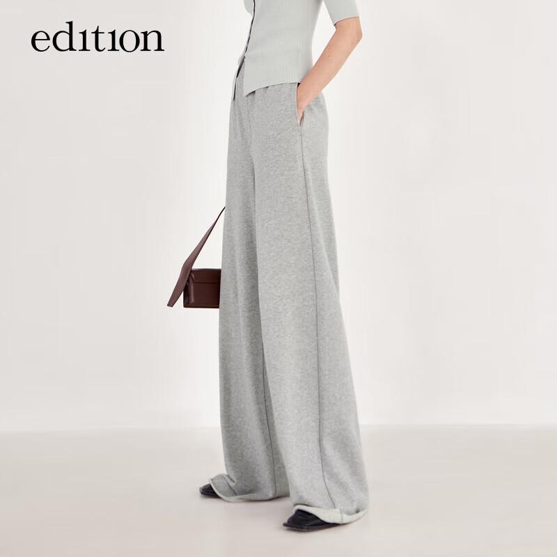 Women's Sporty Rolled Hem Wide-Leg Pants