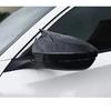 Pair For Honda Accord 2018- Glossy Black Ox Horn Rear View Mirror Cover Trim