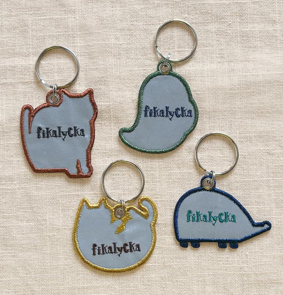 Decoré Corporation Reflective Embroidery Key Ring OWL RF-26267 Approx. 20.9 X 2.6 X Thickness 3 Not Including Hardware