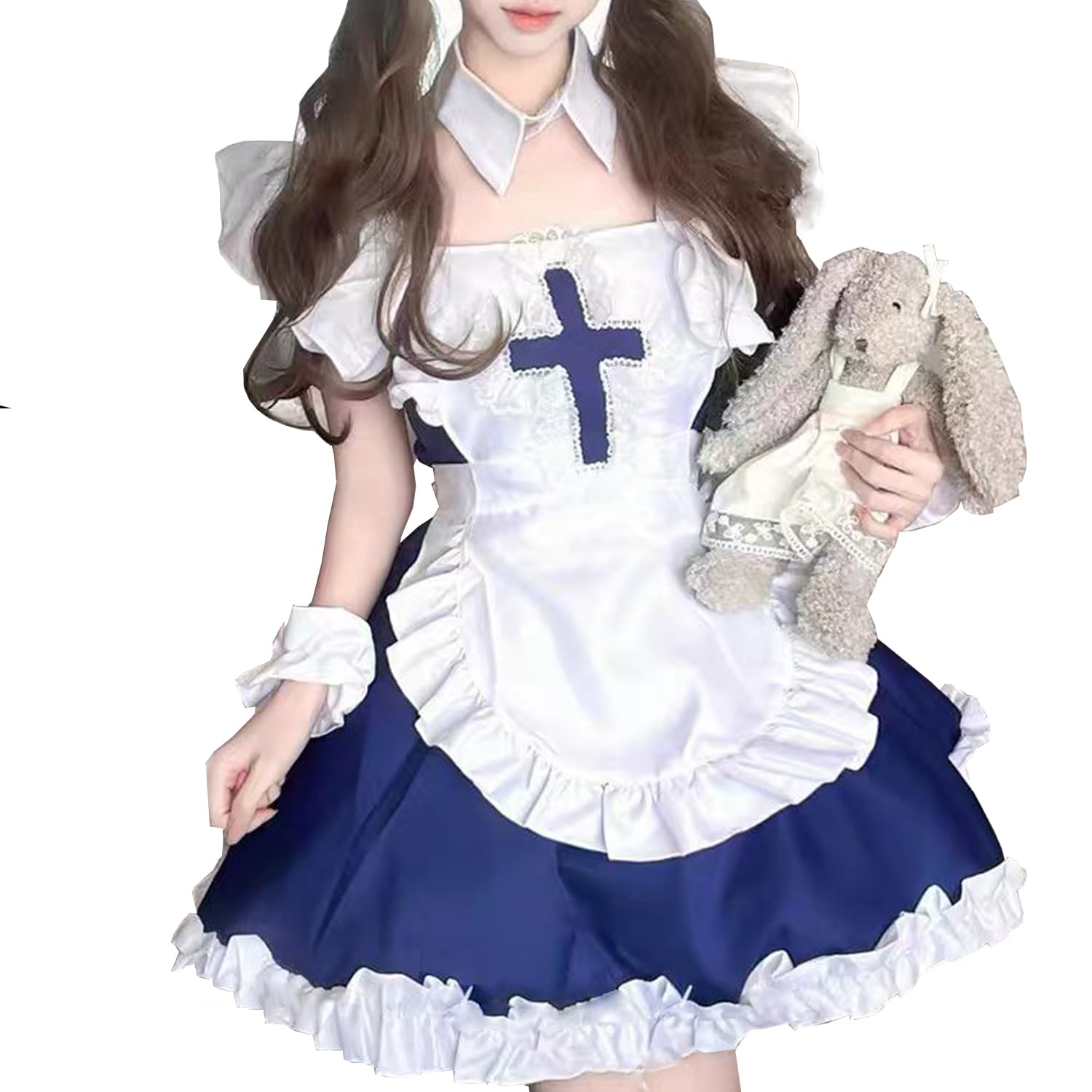 

Большой размер Лолита Горничная Милый Аниме Алиса Кружево Идол Готика Размер L [AOTYP] Наряд, Платье, Костюм, Лолита, Женский, Ободок, FGO, Косплей, Горничная, Кафе,