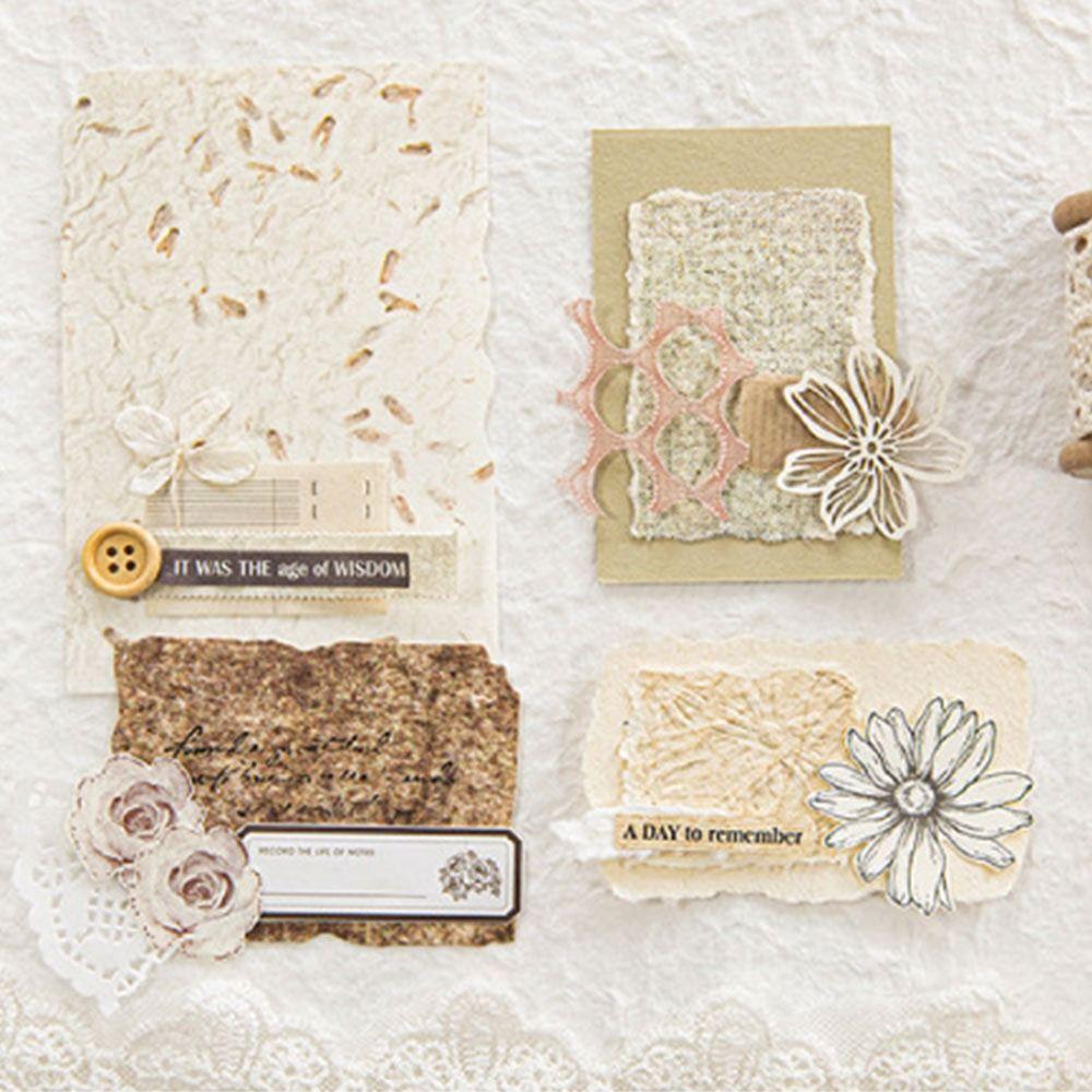 28KS Vícebarevné Scrapbookingové Papírové Doplňky Deník Záložka Reliéfy Texturovaný Papír Student