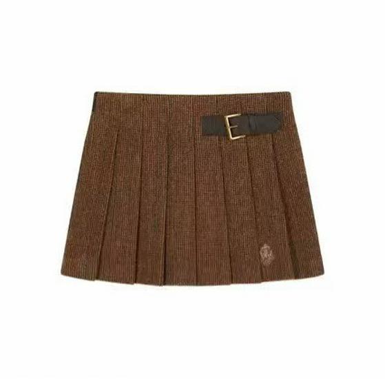 Zhao Lusi Style Midi Skirt Medium коричневый