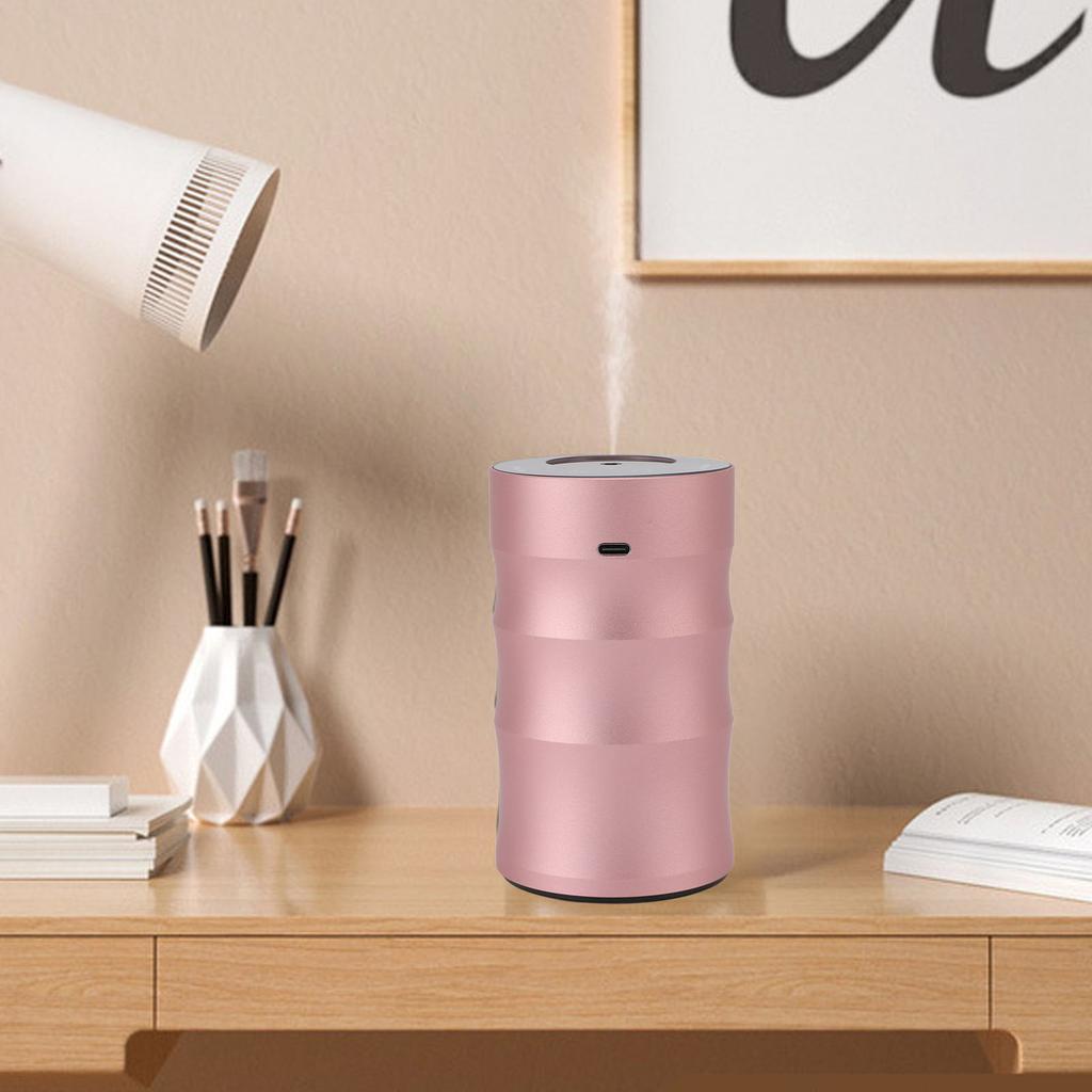 Essential Oil Diffuser Waterless Aluminum Alloy Portable Smart Timing Low Noise Leak Proof Scent Diffuser Car Aromatherapy Machine