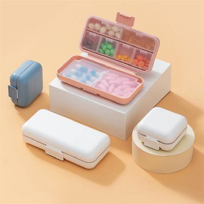 5/8 Compartment Pill Box Mini Pill Box Sealed Portable First Aid Kit Travel Carry Pill Case