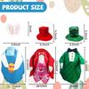 3 Pcs St. Patrick's Day Goose Outfits Valentine's Day Goose Costume Cute Easter Goose Clothes Porch Goose Outfits