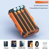 Solar Hand-Crank Power Bank & Magnetic Wireless Charger with PD 22.5W Fast Charging & Built-in Cable - Camping Mobile Power Supply.