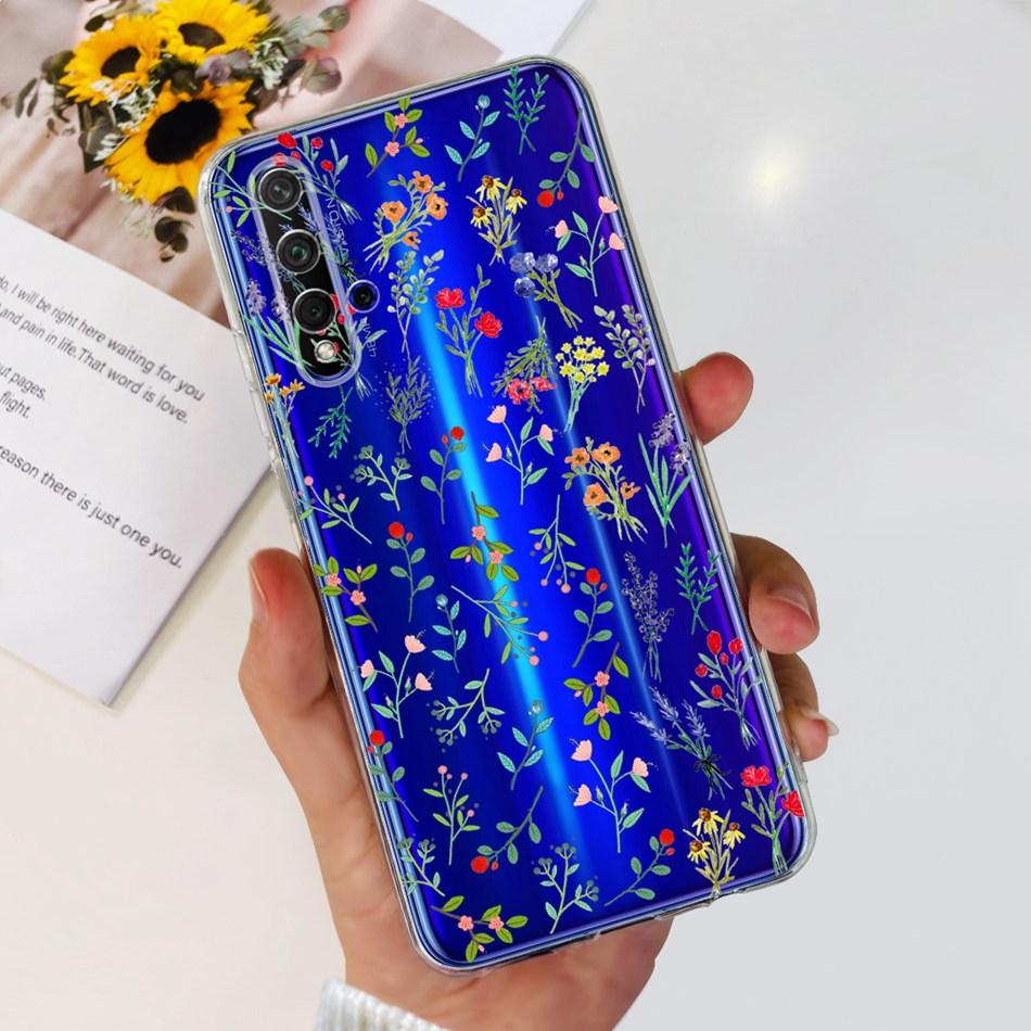 For Huawei Nova 5T Case Nova5T YAL-L21 YAL-L61 YAL-L71 Fashion Painted Soft Silicone TPU Slim Phone Back Cover