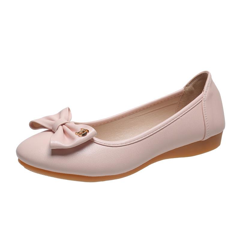 Buty Doudou 2025 wiosna i lato nowe casualowe płytkie kokarda okrągły nosek buty dla ciężarnych buty dla matki płaska podeszwa miękka podeszwa miękka powierzchnia