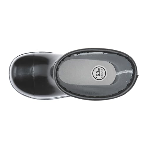 Moonstar RB C65 Kids' Rain Boots, Made in Japan, T-Black, 20.0 cm, 2E